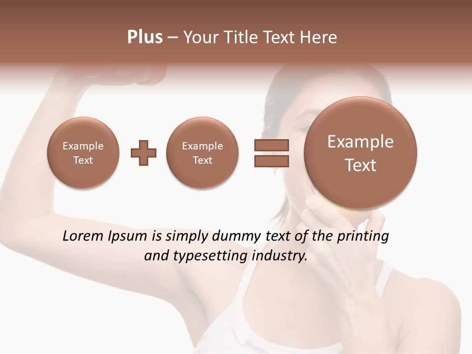Training Eating Young PowerPoint Template