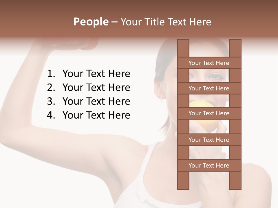 Training Eating Young PowerPoint Template