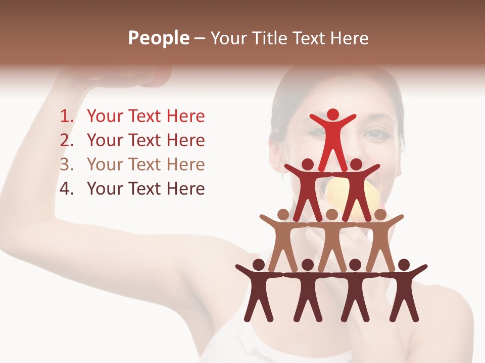 Training Eating Young PowerPoint Template