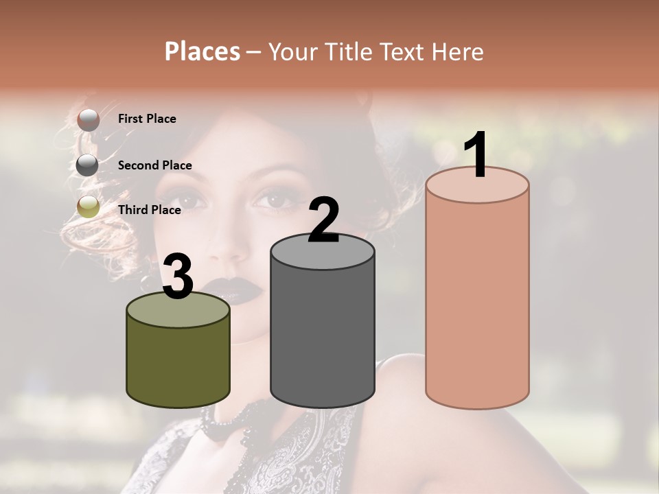 Sensual Romantic White PowerPoint Template