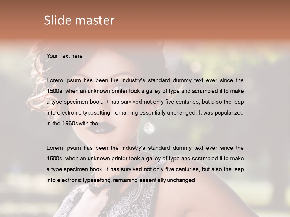 Sensual Romantic White PowerPoint Template