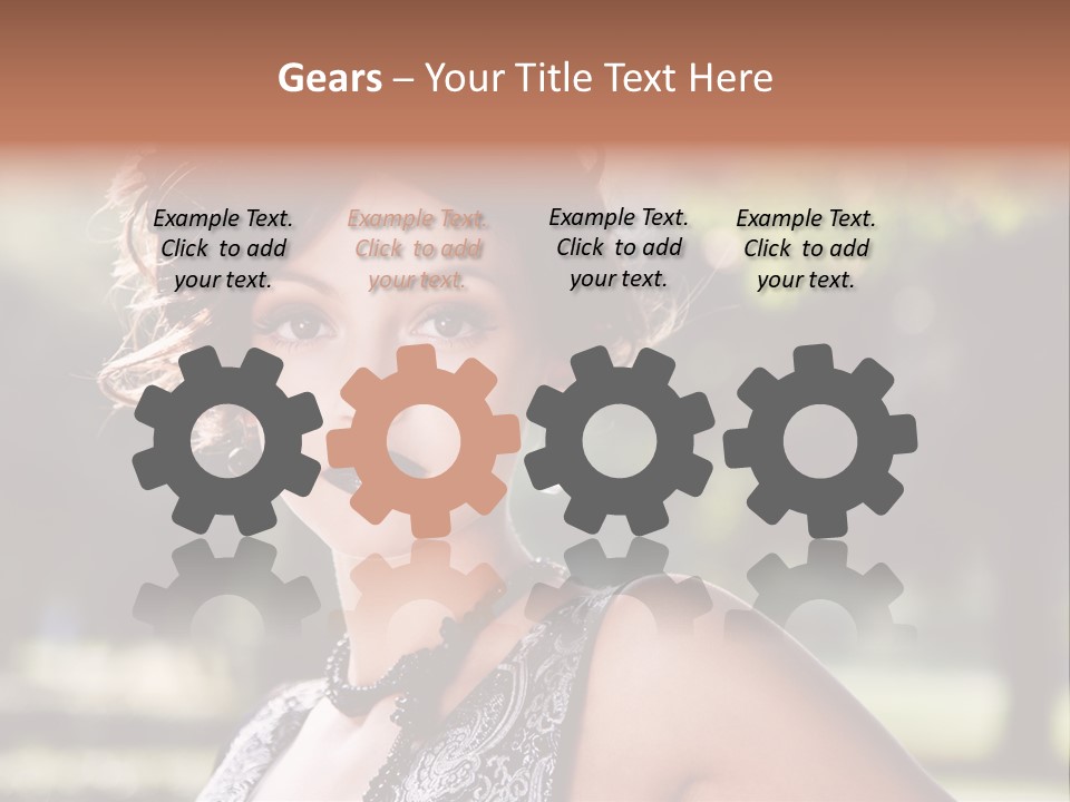 Sensual Romantic White PowerPoint Template