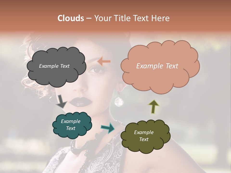 Sensual Romantic White PowerPoint Template