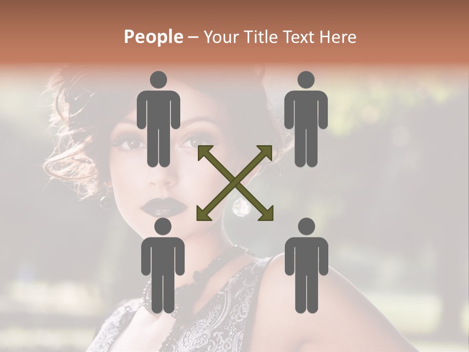 Sensual Romantic White PowerPoint Template