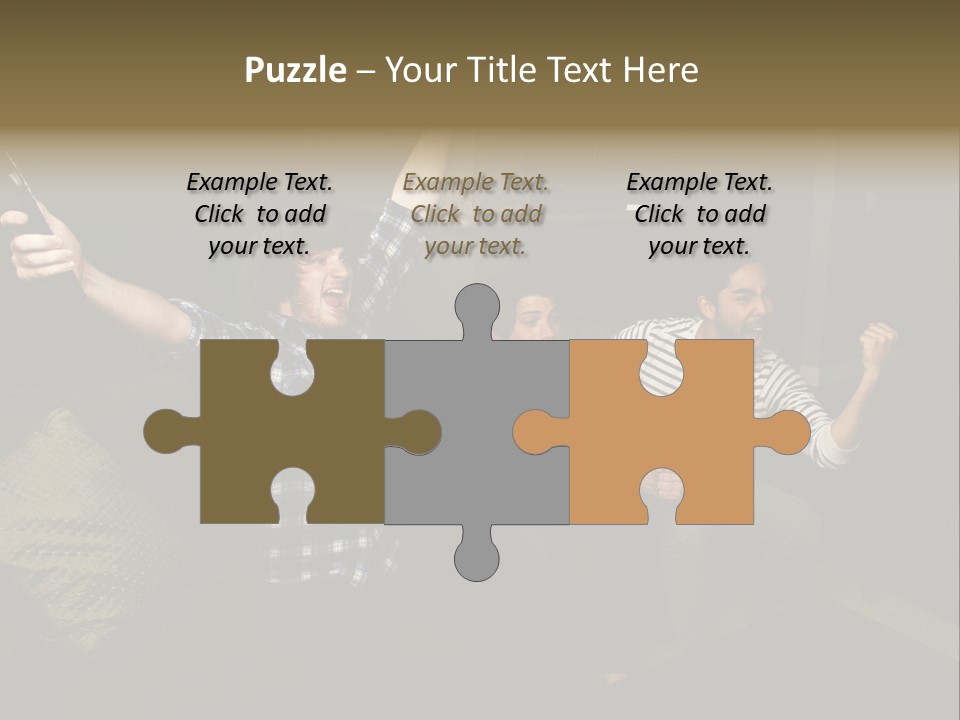 Happy Students Couch PowerPoint Template