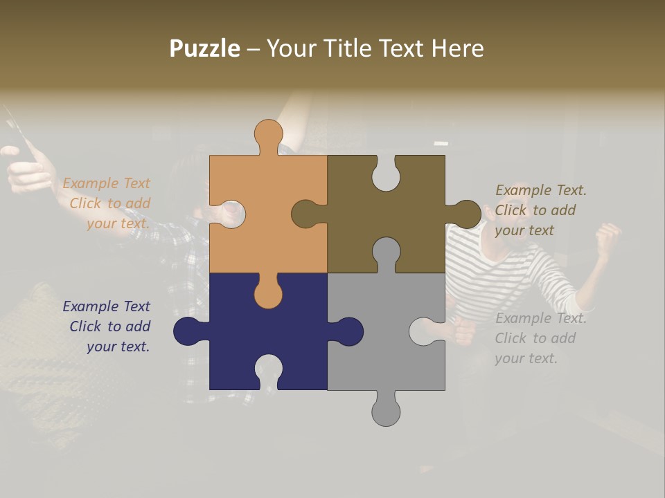 Happy Students Couch PowerPoint Template