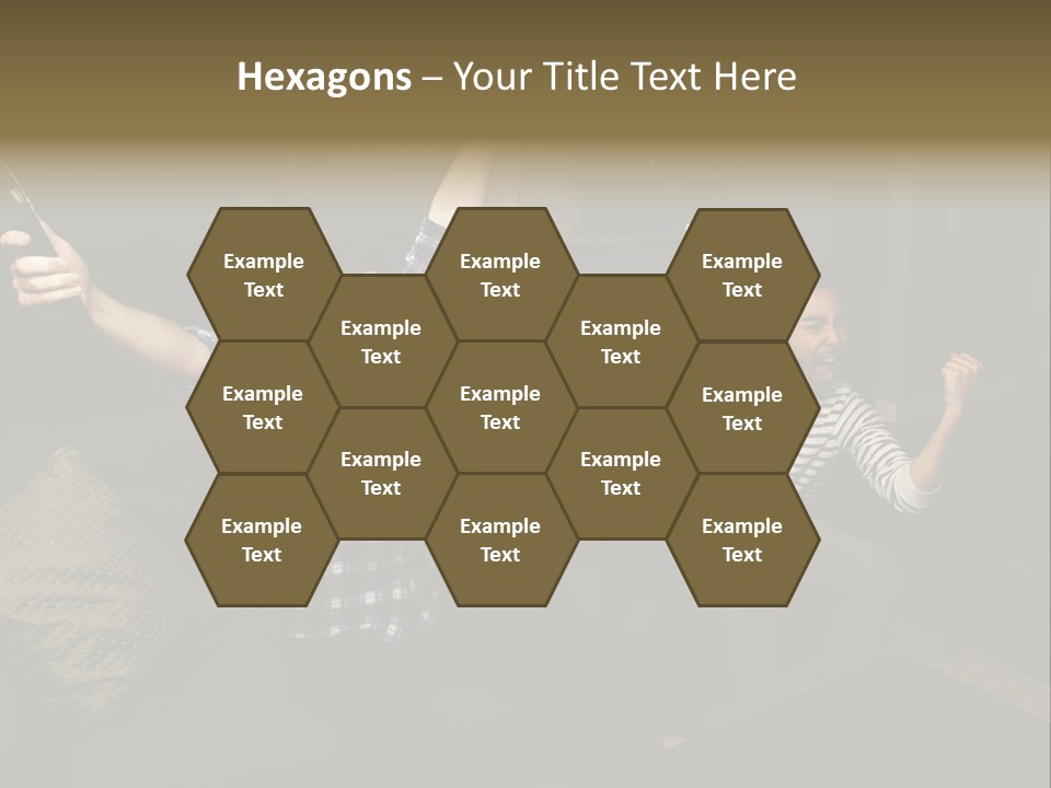 Happy Students Couch PowerPoint Template