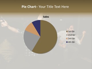 Happy Students Couch PowerPoint Template