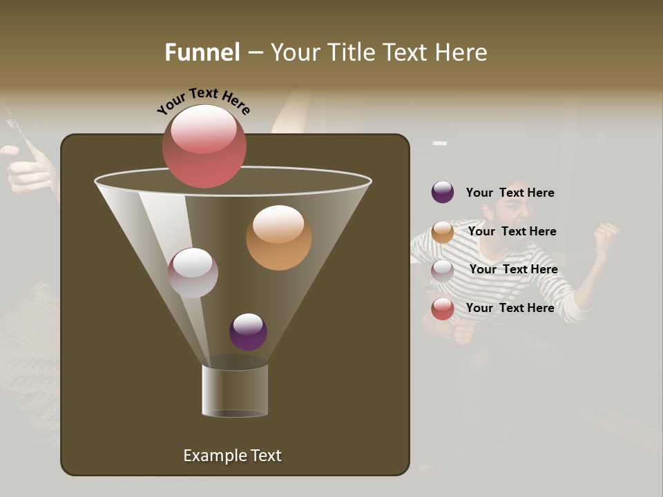 Happy Students Couch PowerPoint Template