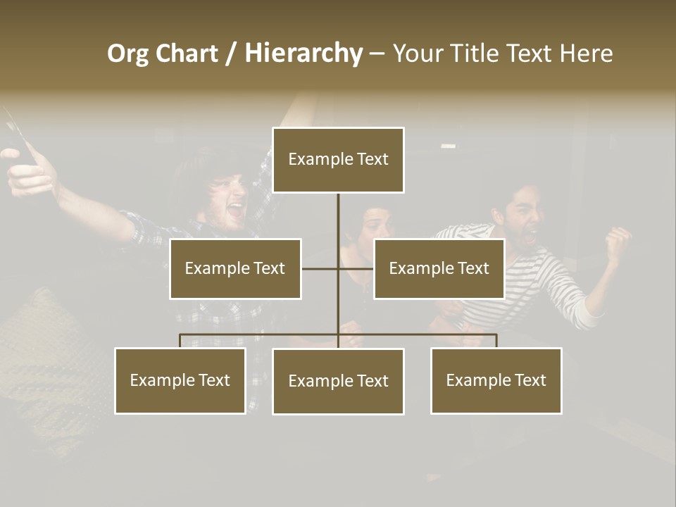 Happy Students Couch PowerPoint Template