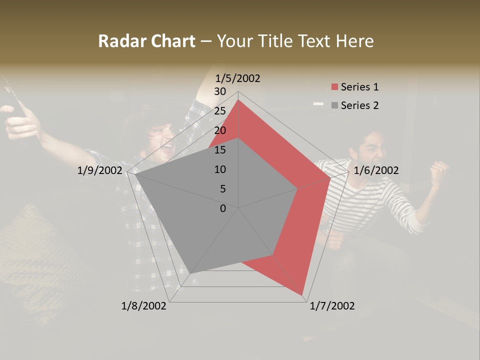 Happy Students Couch PowerPoint Template