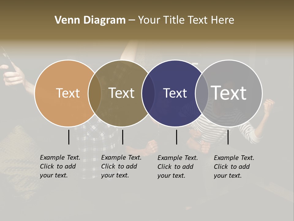 Happy Students Couch PowerPoint Template