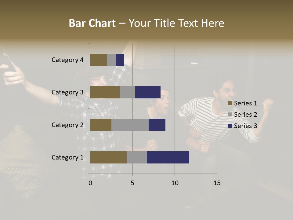 Happy Students Couch PowerPoint Template