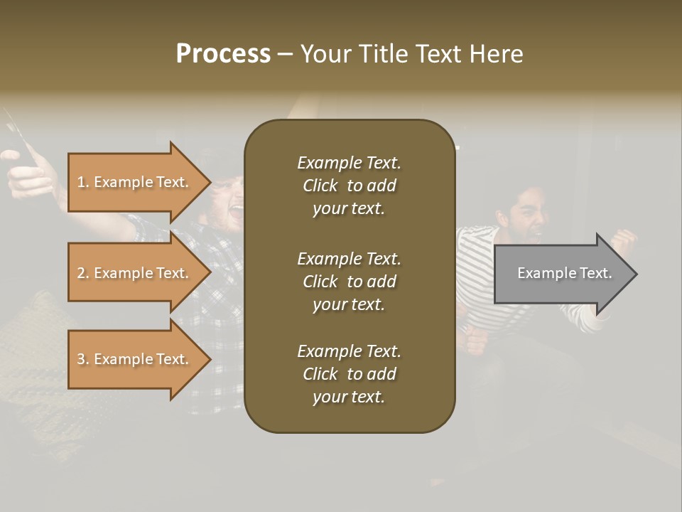 Happy Students Couch PowerPoint Template