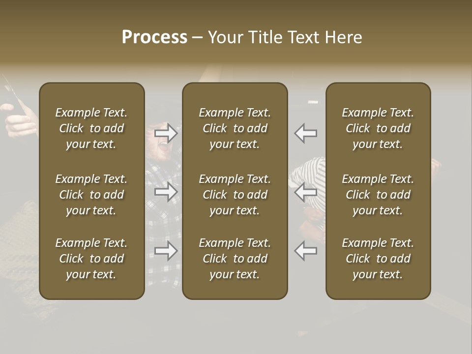 Happy Students Couch PowerPoint Template
