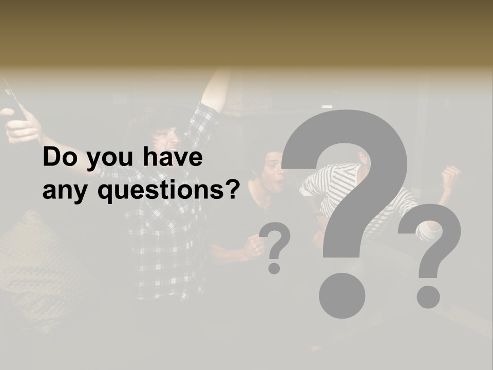 Happy Students Couch PowerPoint Template