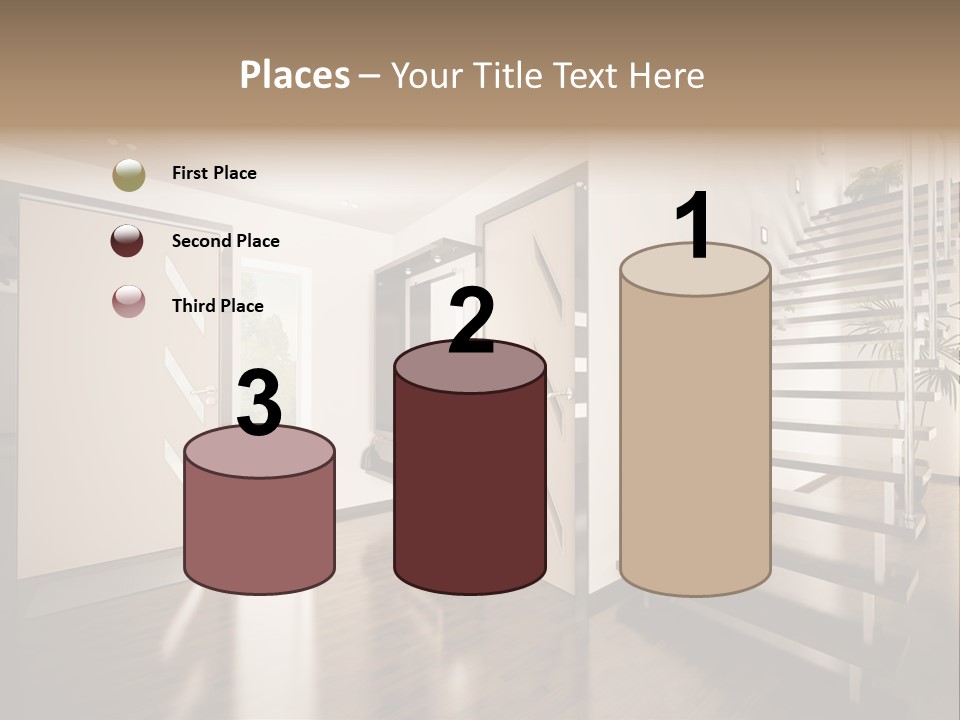 Stairs Window Modern PowerPoint Template
