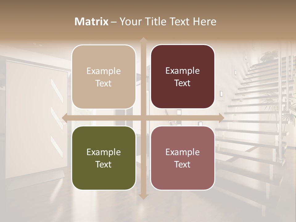 Stairs Window Modern PowerPoint Template