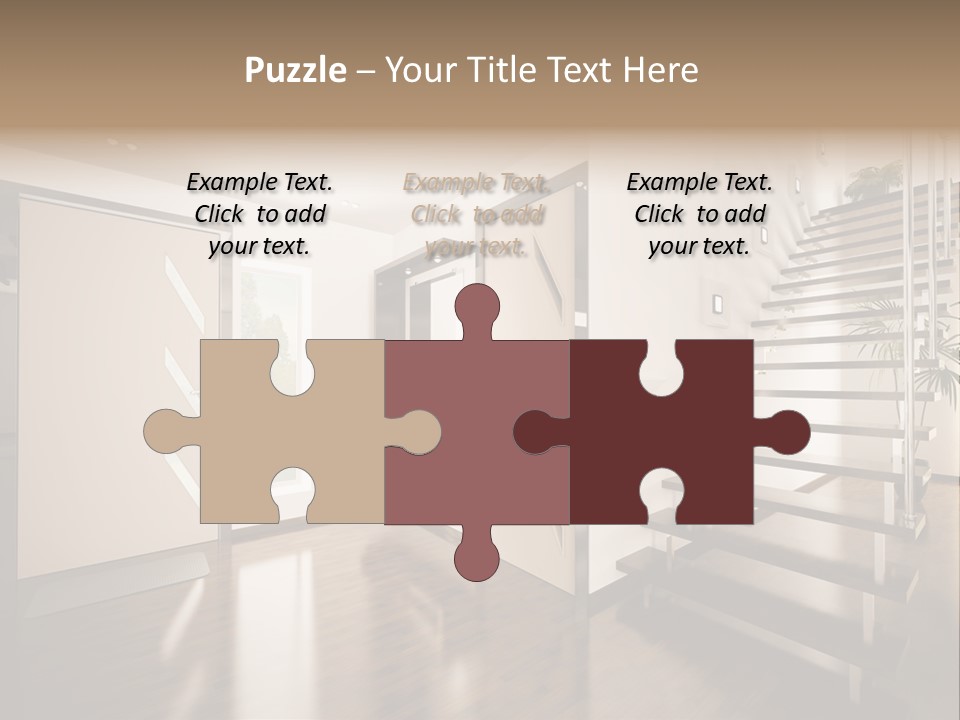 Stairs Window Modern PowerPoint Template