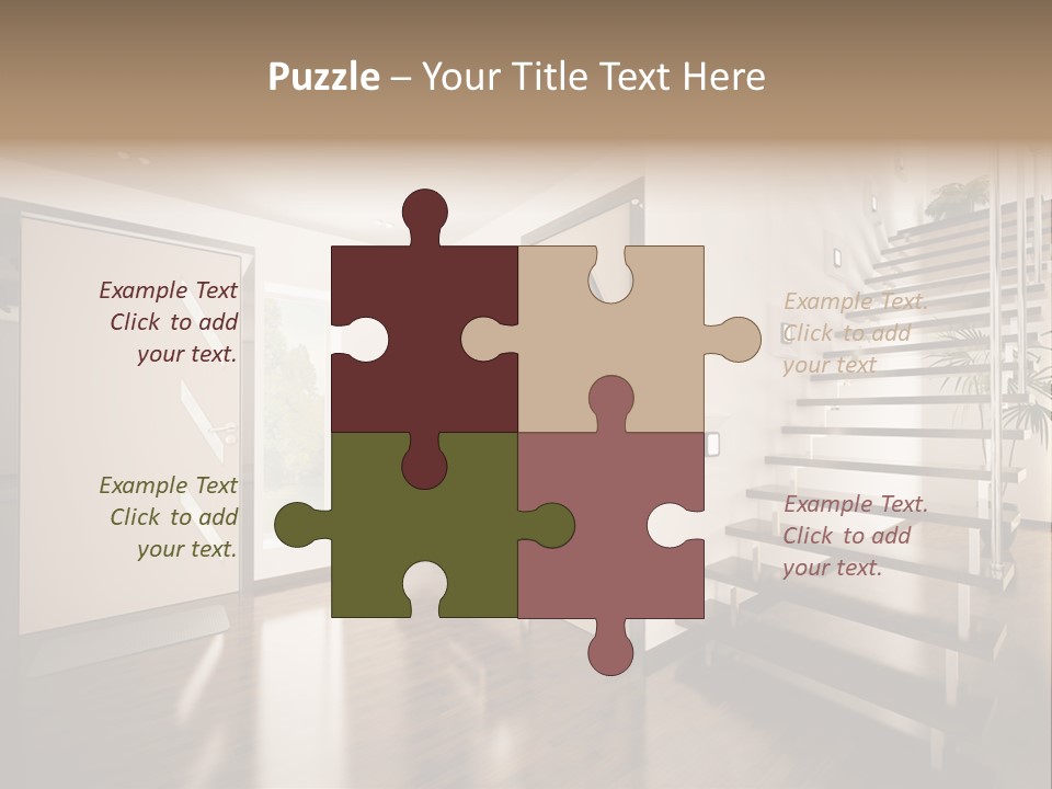 Stairs Window Modern PowerPoint Template
