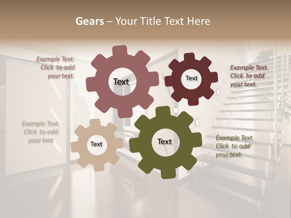Stairs Window Modern PowerPoint Template