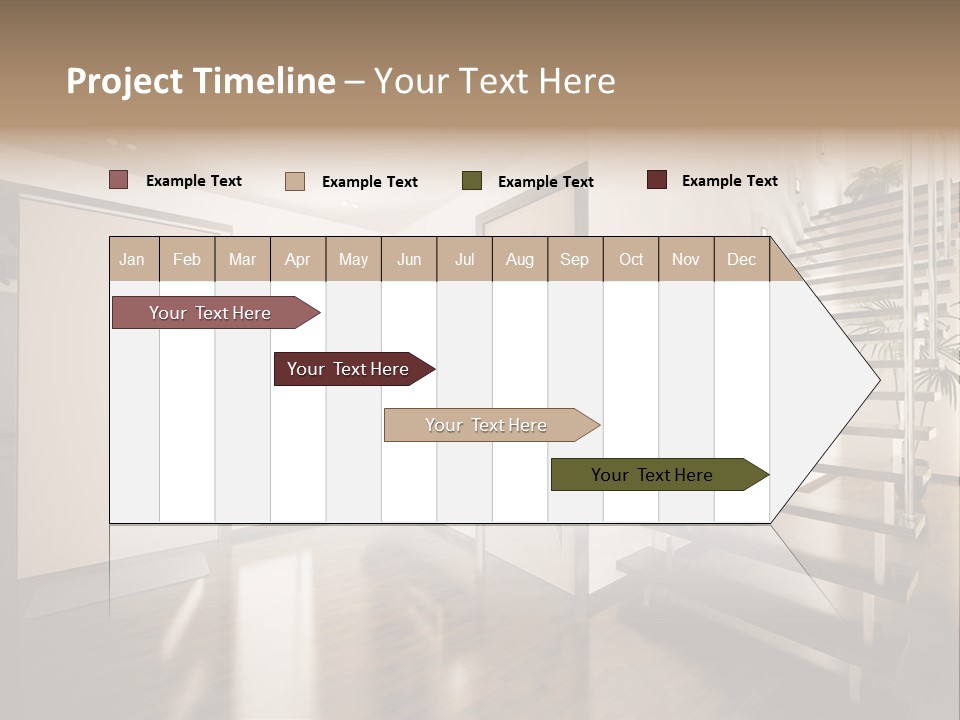 Stairs Window Modern PowerPoint Template