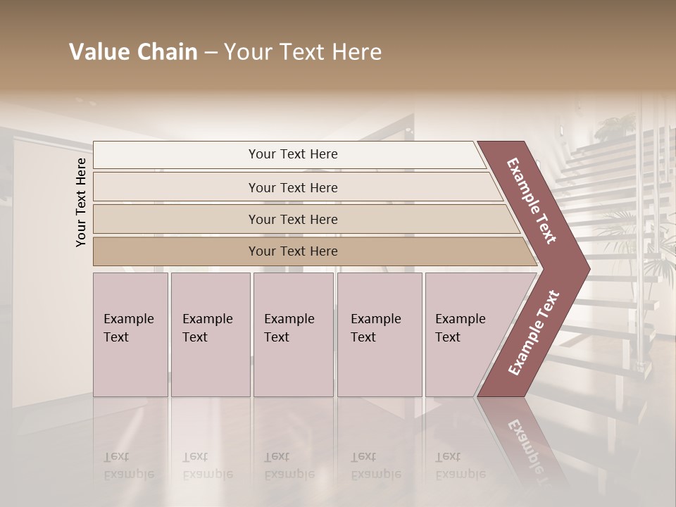 Stairs Window Modern PowerPoint Template