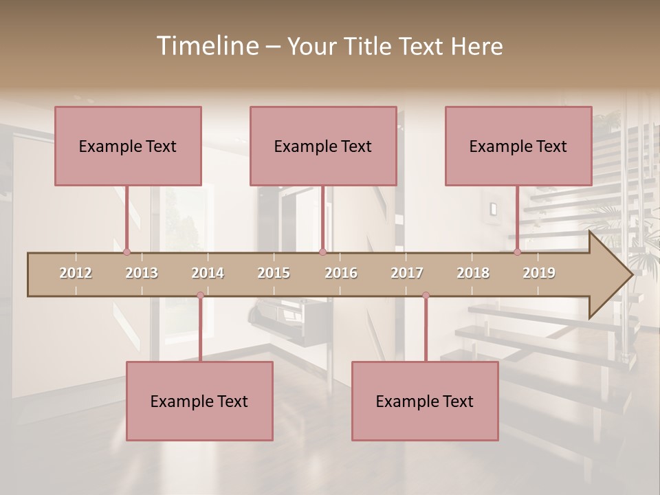 Stairs Window Modern PowerPoint Template