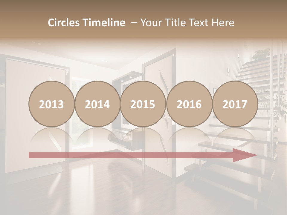 Stairs Window Modern PowerPoint Template