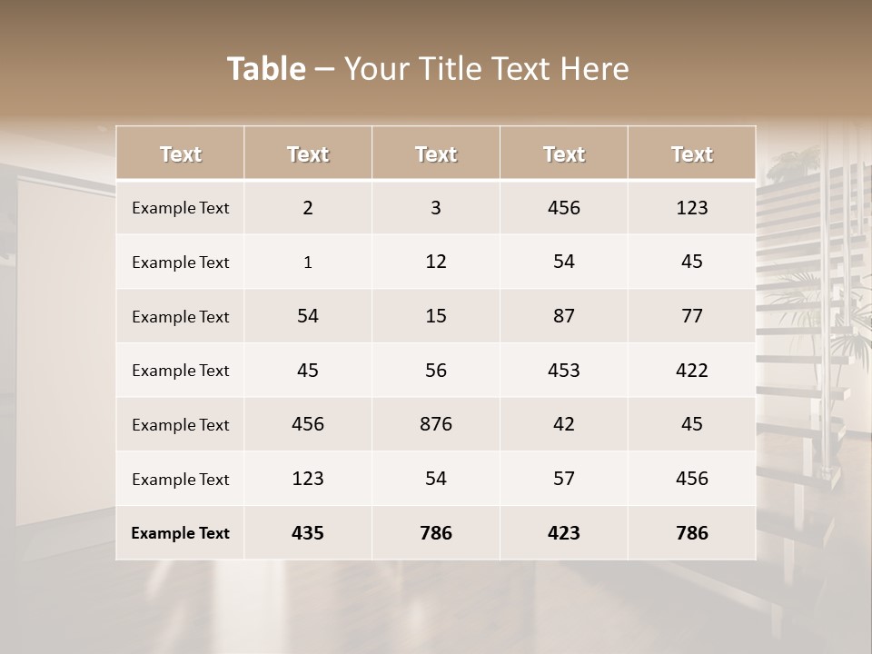 Stairs Window Modern PowerPoint Template