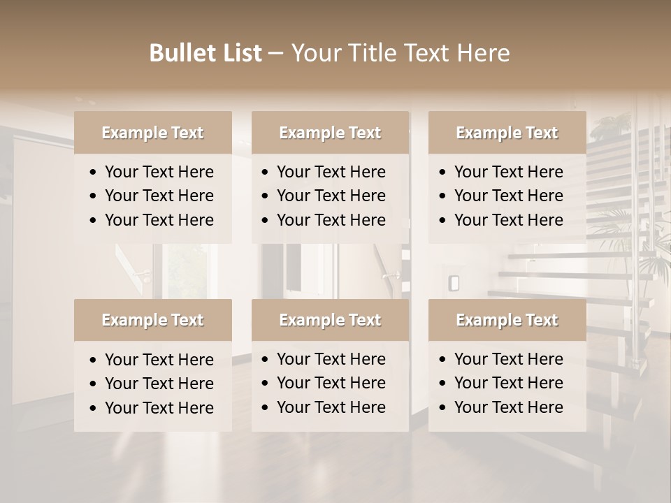 Stairs Window Modern PowerPoint Template