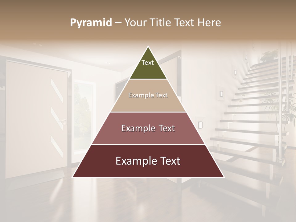 Stairs Window Modern PowerPoint Template
