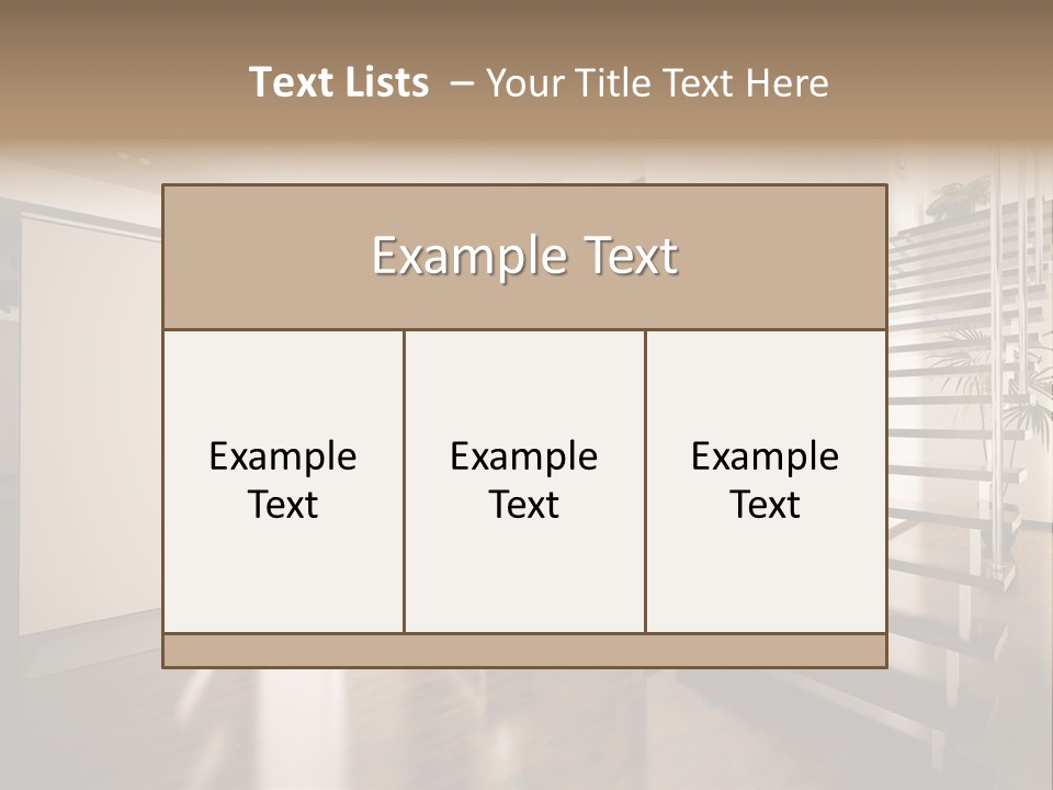 Stairs Window Modern PowerPoint Template