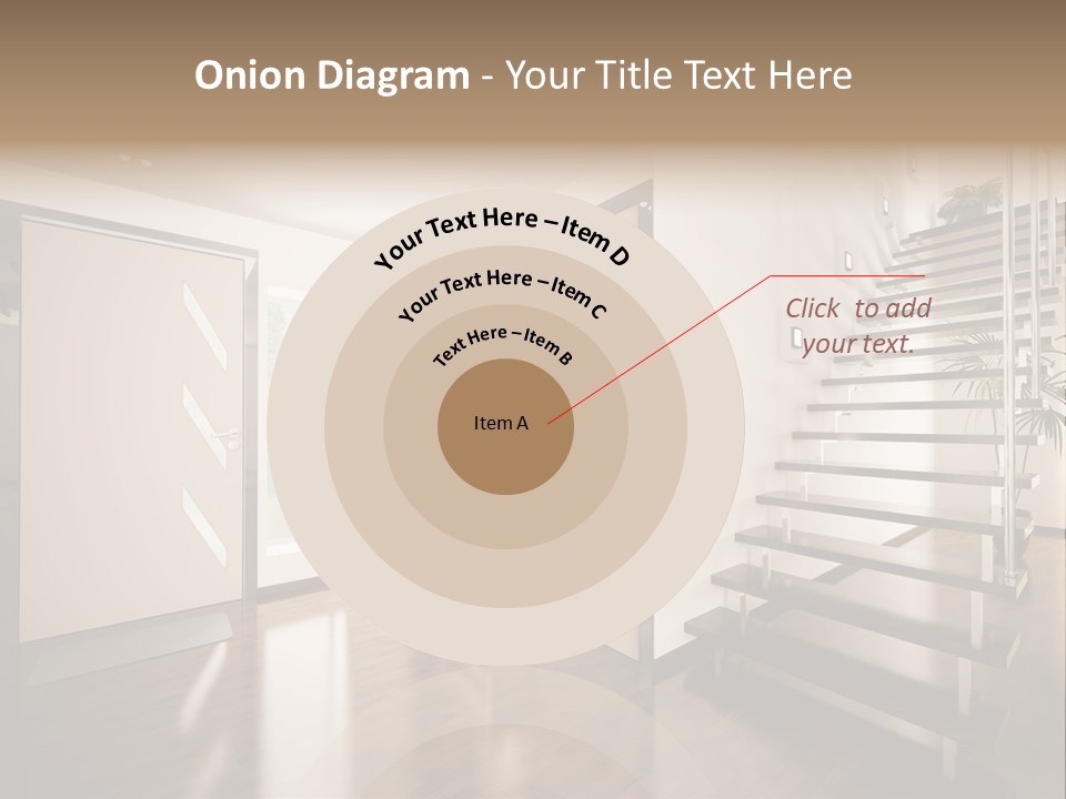 Stairs Window Modern PowerPoint Template