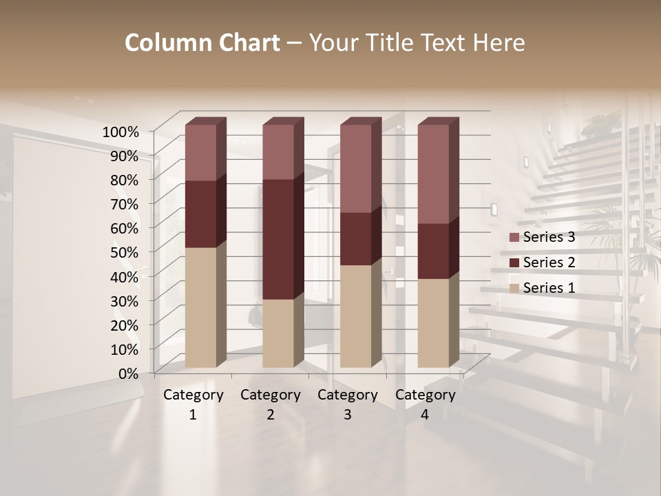 Stairs Window Modern PowerPoint Template