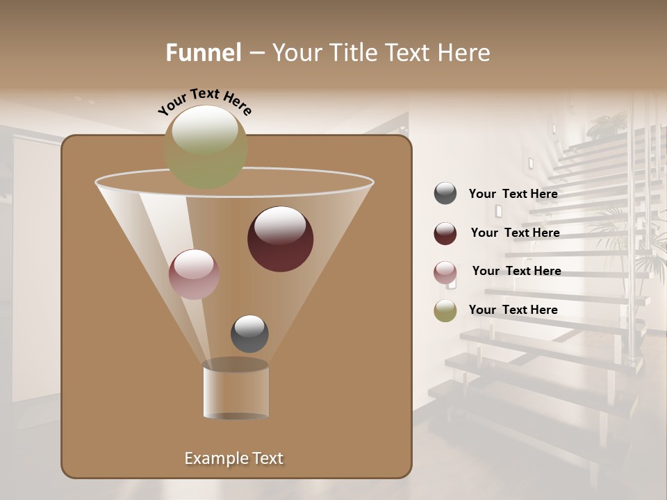 Stairs Window Modern PowerPoint Template