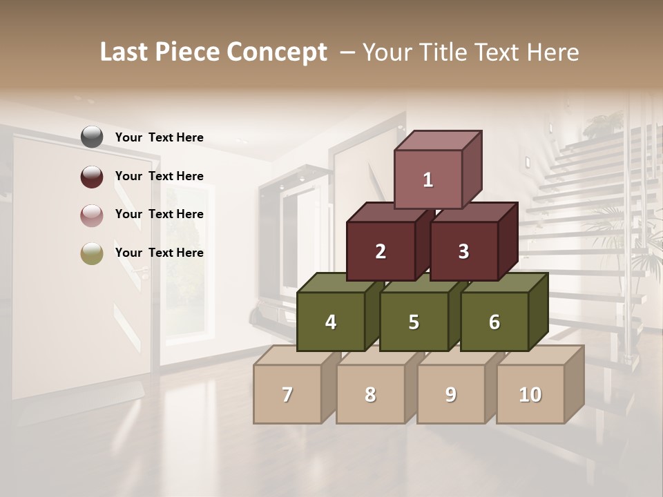 Stairs Window Modern PowerPoint Template