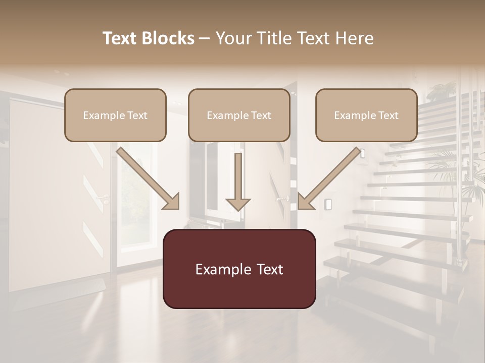 Stairs Window Modern PowerPoint Template