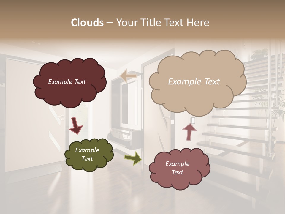 Stairs Window Modern PowerPoint Template
