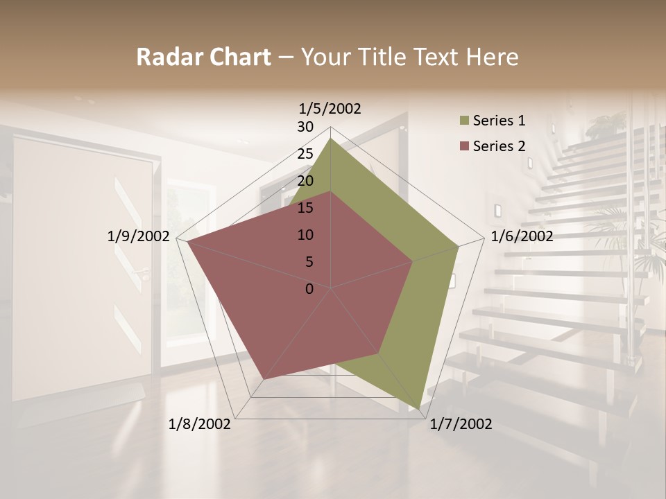Stairs Window Modern PowerPoint Template
