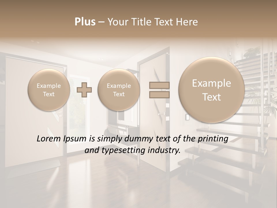Stairs Window Modern PowerPoint Template