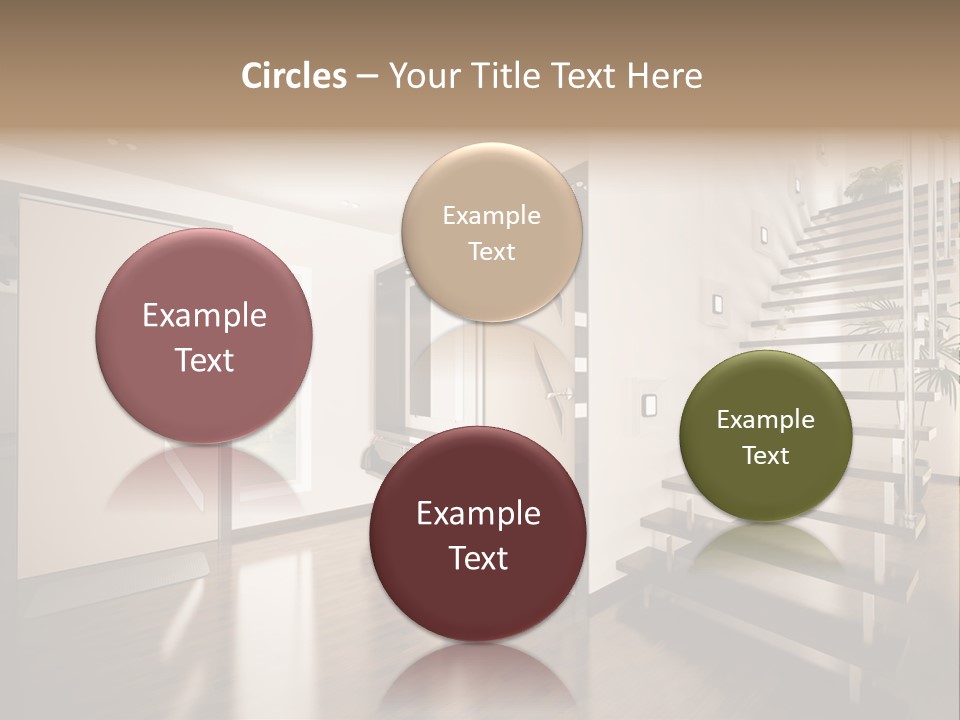 Stairs Window Modern PowerPoint Template
