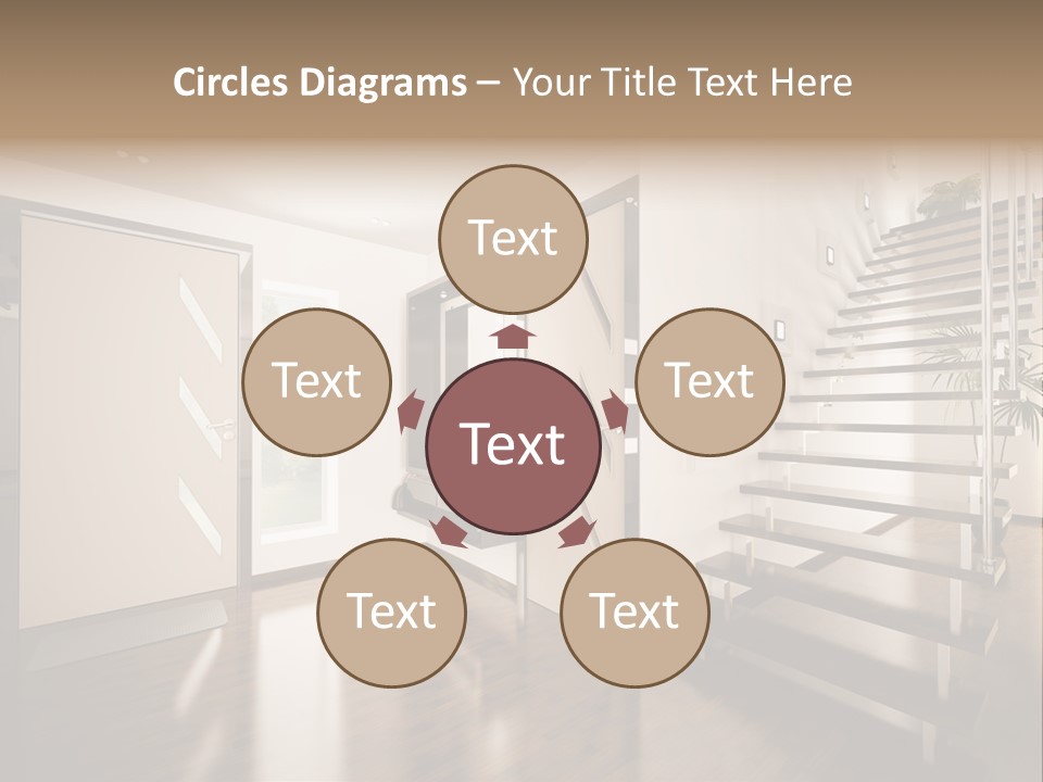 Stairs Window Modern PowerPoint Template