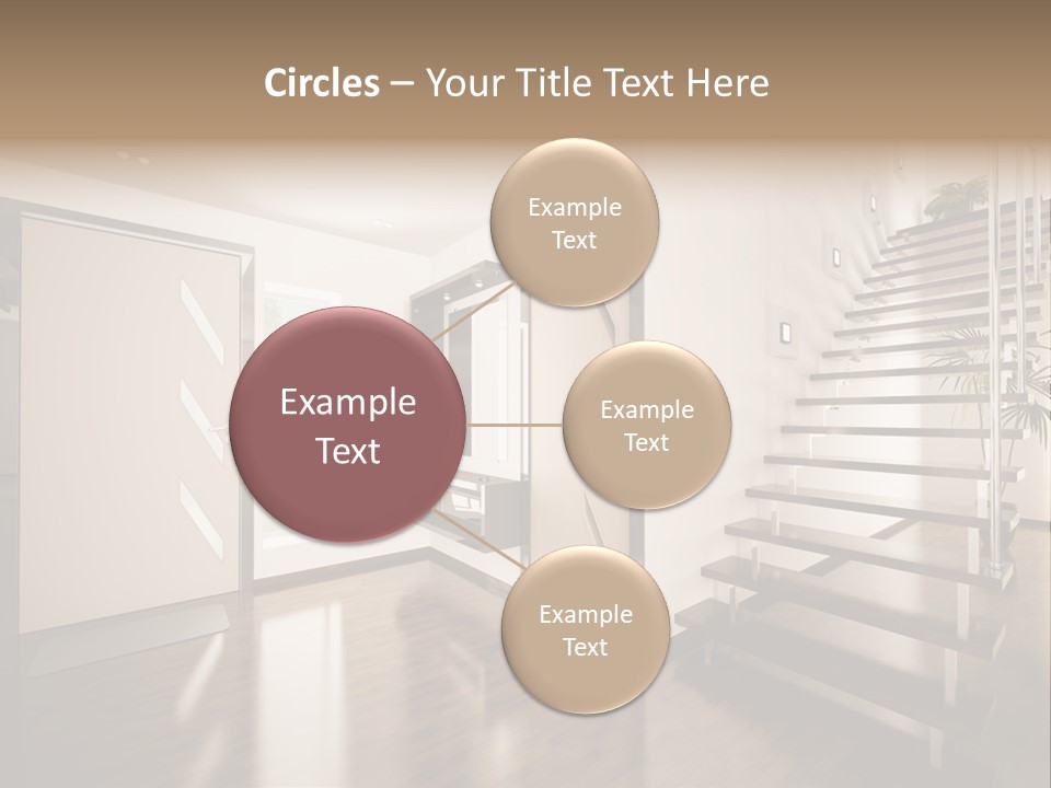 Stairs Window Modern PowerPoint Template