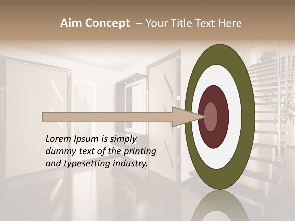 Stairs Window Modern PowerPoint Template