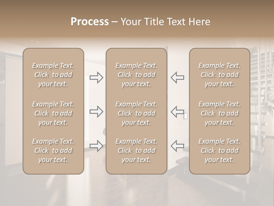 Stairs Window Modern PowerPoint Template