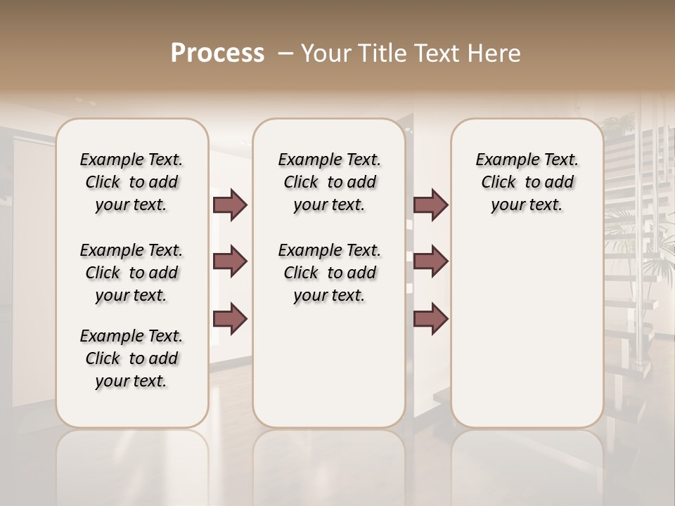 Stairs Window Modern PowerPoint Template