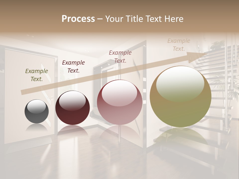 Stairs Window Modern PowerPoint Template