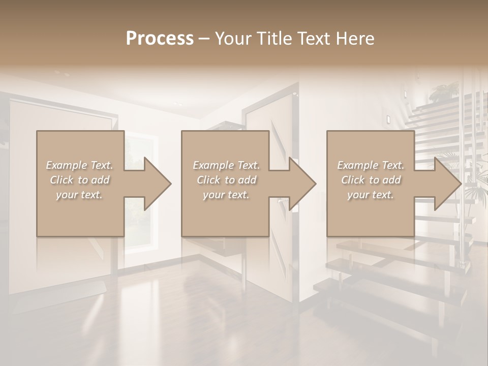 Stairs Window Modern PowerPoint Template