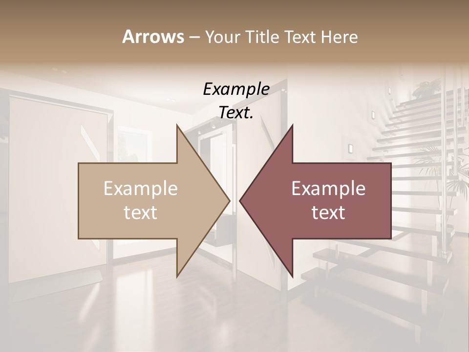 Stairs Window Modern PowerPoint Template